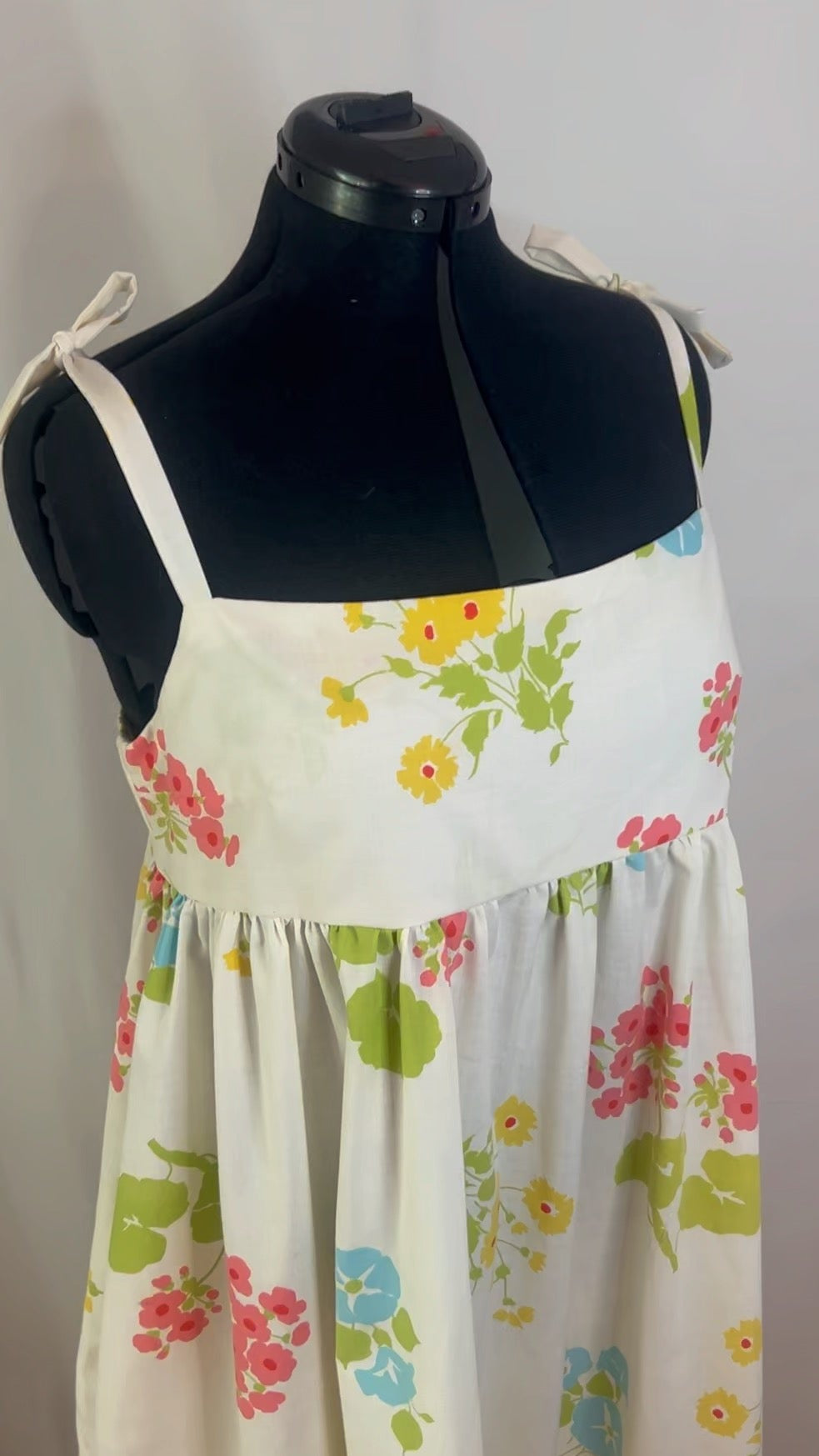 Handmade Upcycled Vntage Sheet Dress