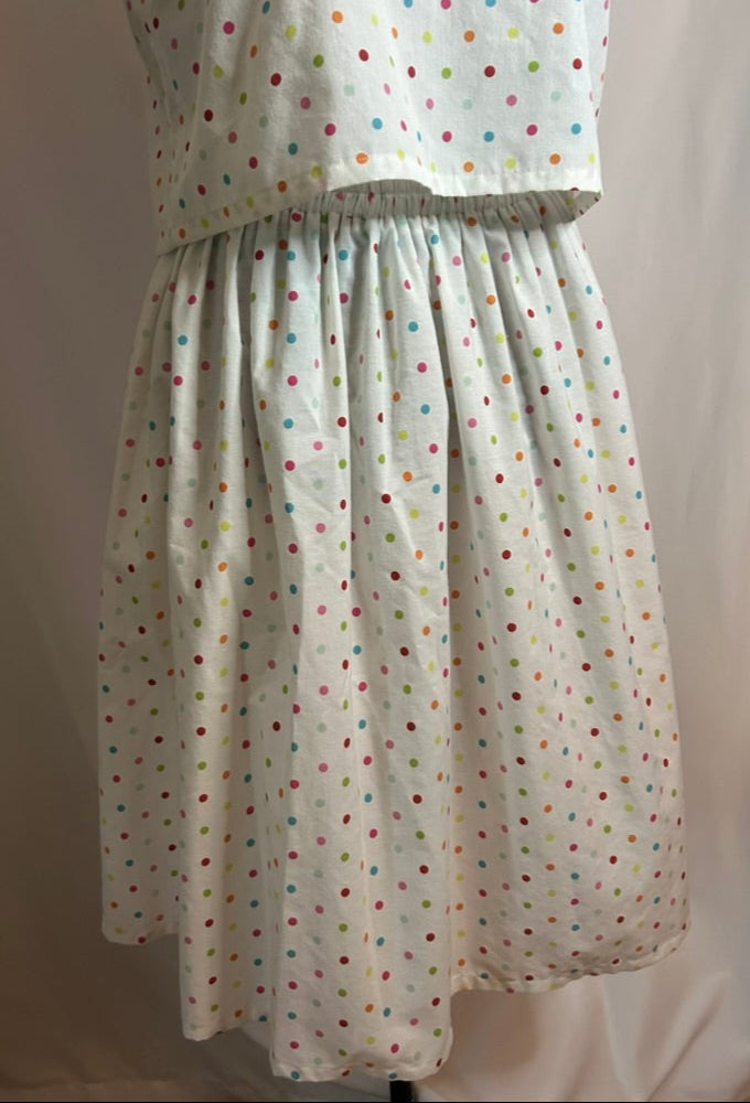 Handmade Upcycled Polka Dot Skirt