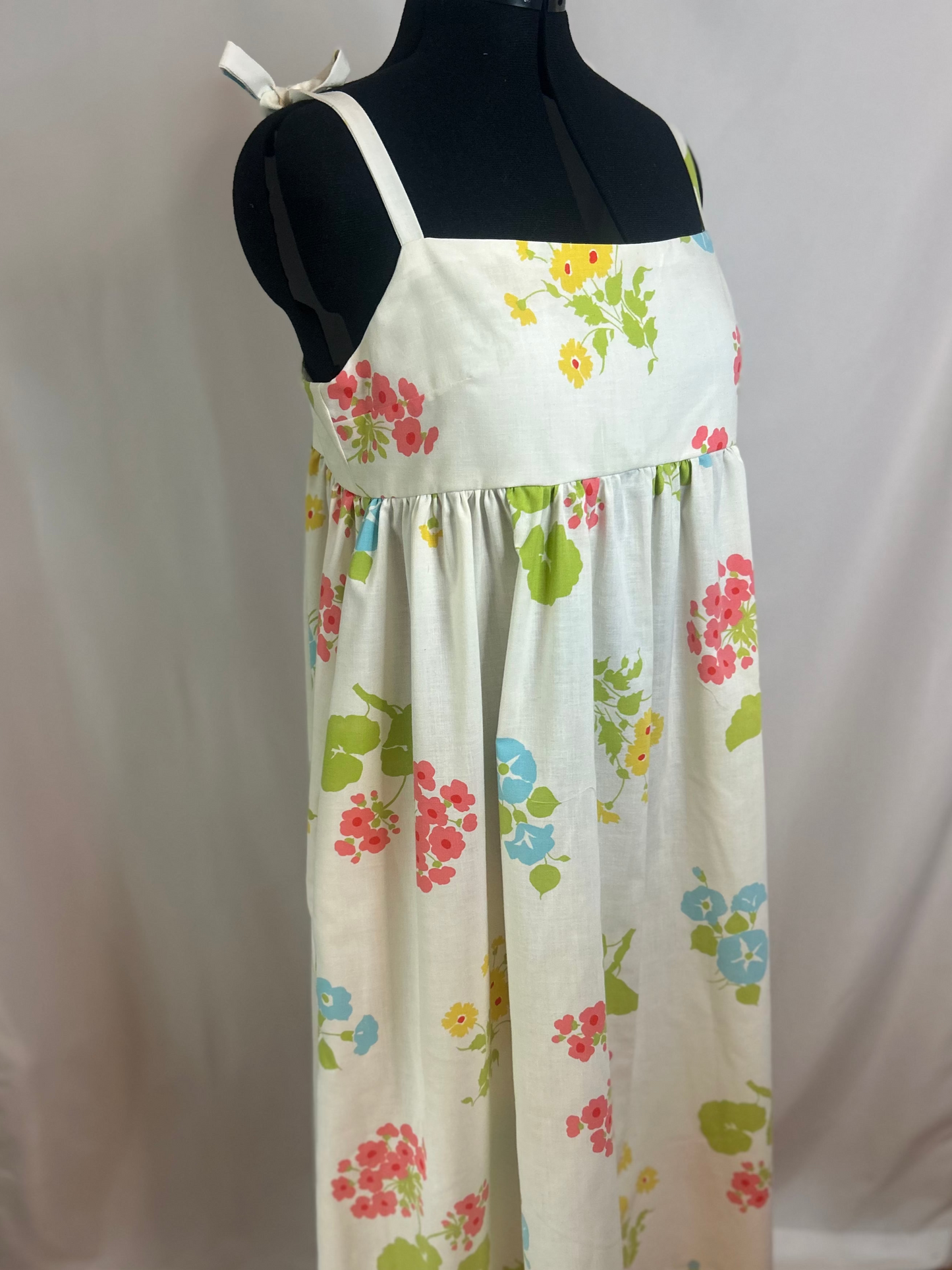 Handmade Upcycled Vntage Sheet Dress