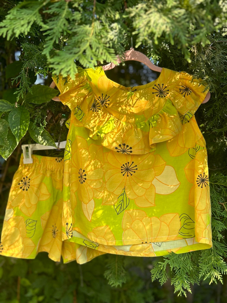 Handmade Upcycled Ruffle Top