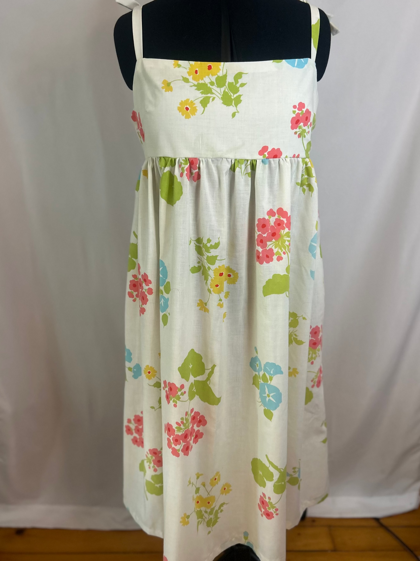 Handmade Upcycled Vntage Sheet Dress