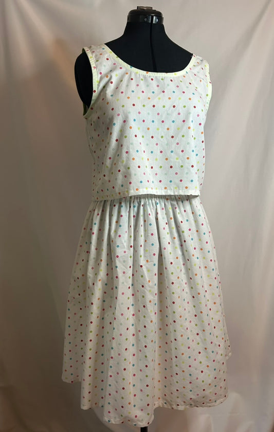 Handmade Upcycled Polka Dot Skirt