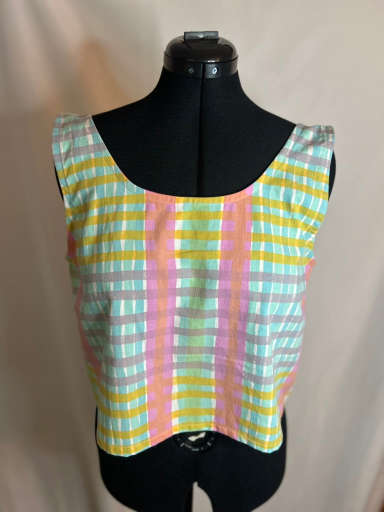 Handmade Upcycled Scoop Back Boxy Tank