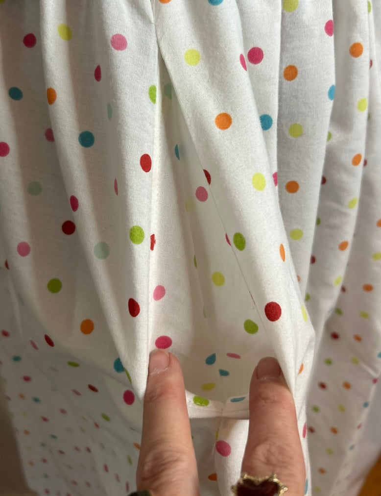 Handmade Upcycled Polka Dot Skirt