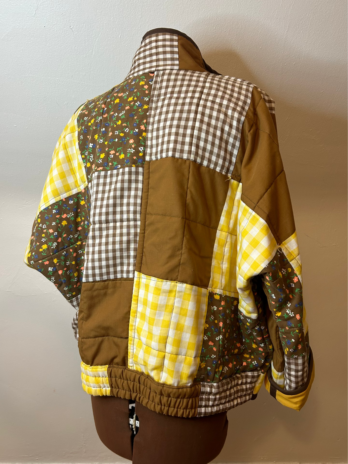 Handmade Upcycled Quilted Bomber