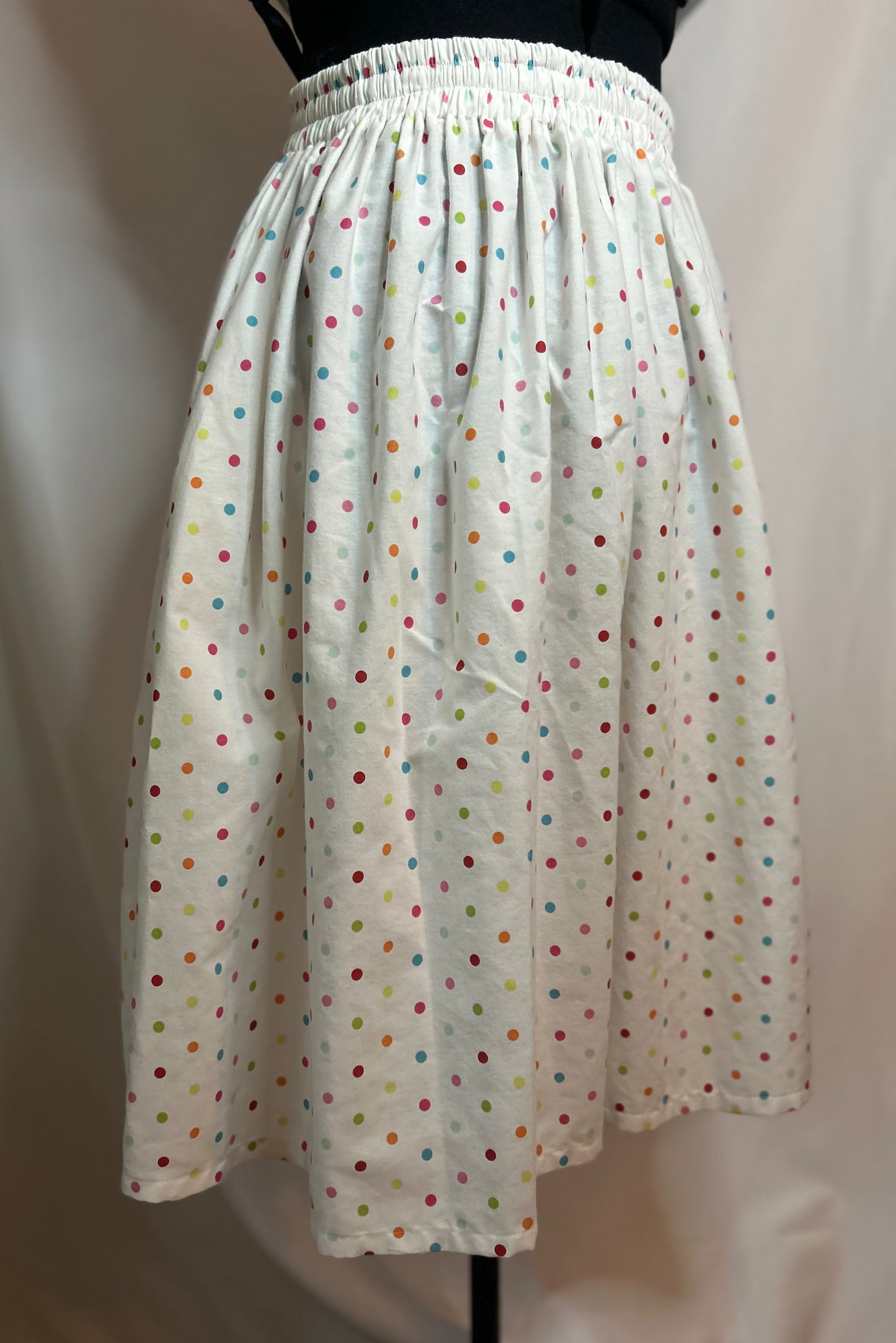 Handmade Upcycled Polka Dot Skirt
