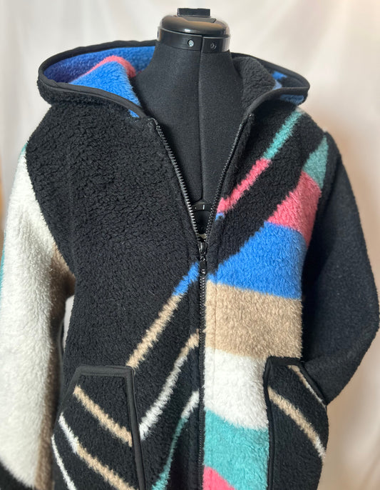 Handmade Upcycled Vintage Blanket Coat