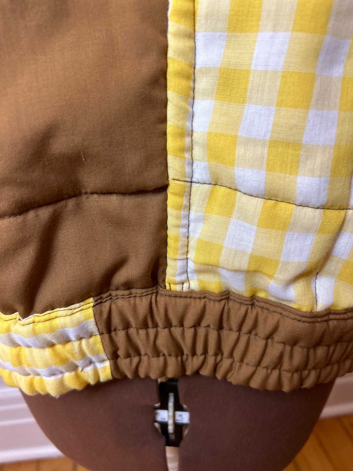 Handmade Upcycled Quilted Bomber