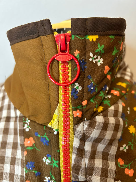 Handmade Upcycled Quilted Bomber