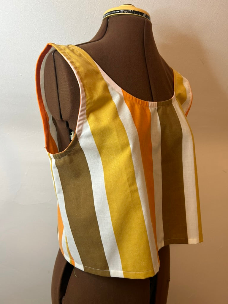 Handmade upcycled Scoop Back Boxy Tank