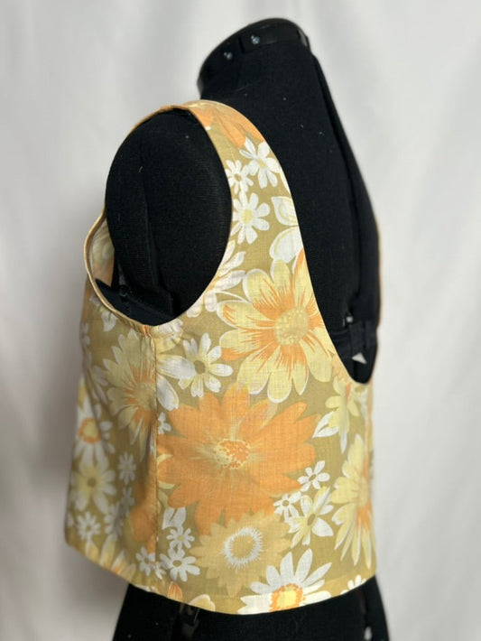Handmade Upcycled Scoop Back Boxy Tank