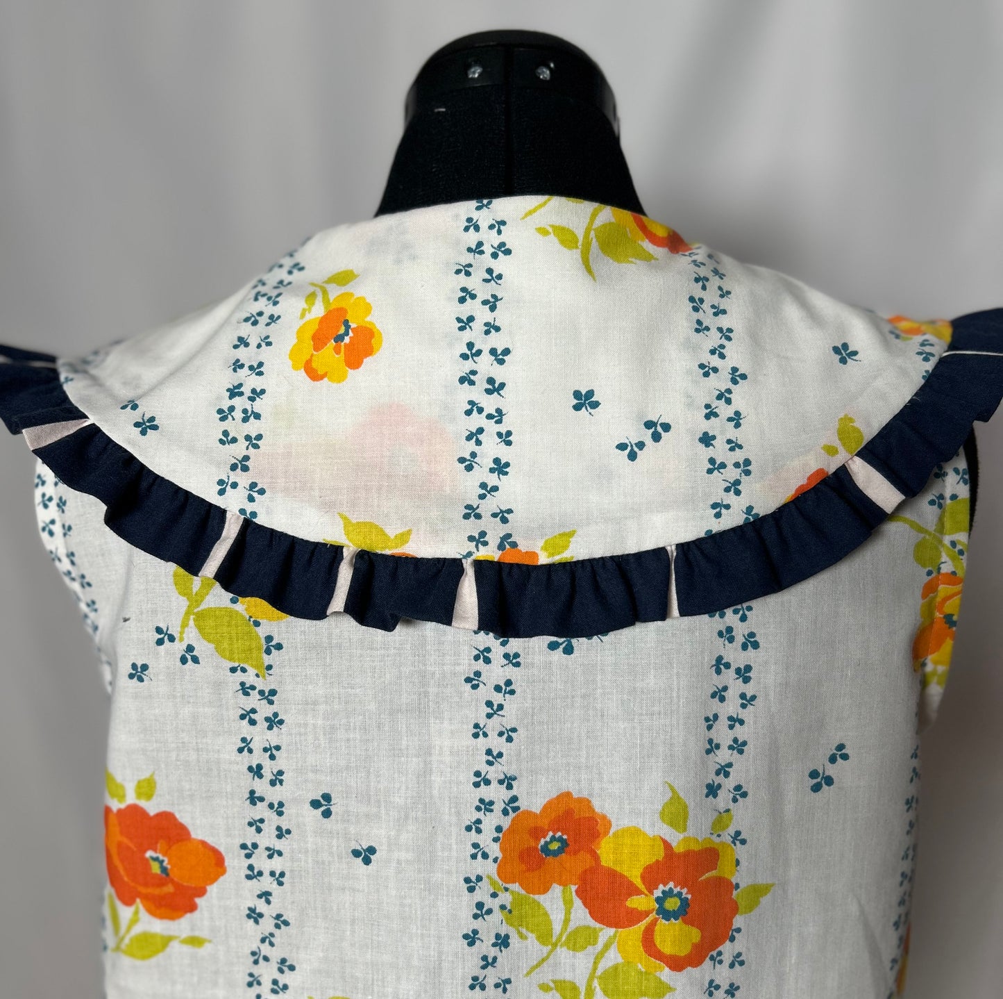 Handmade Upcycled Ruffle Collar Top