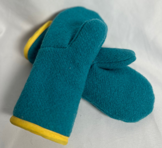Handmade Upcycled Wool Mittens