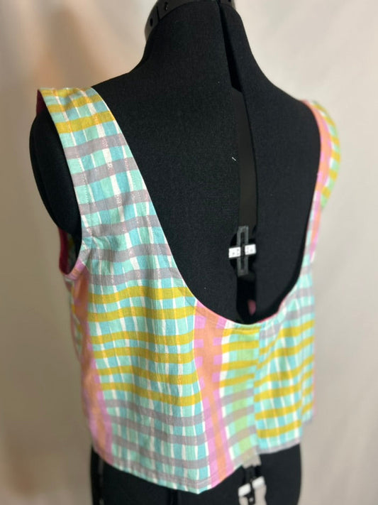 Handmade Upcycled Scoop Back Boxy Tank