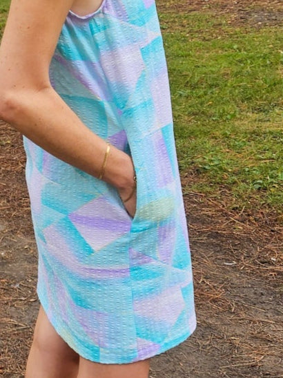 Handmade Upcycled Scoop Back Dress