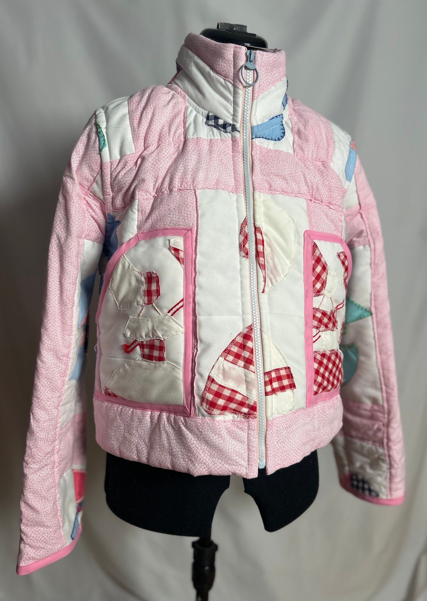 Handmade Upcycled Quilt Shortie Coat