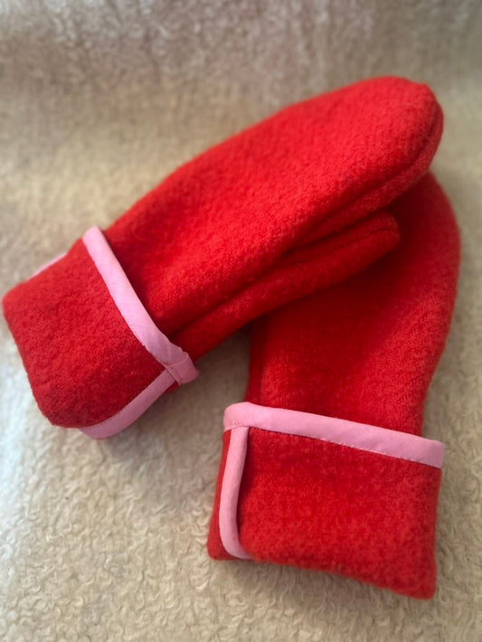 Upcycled Vintage Blanket Mittens