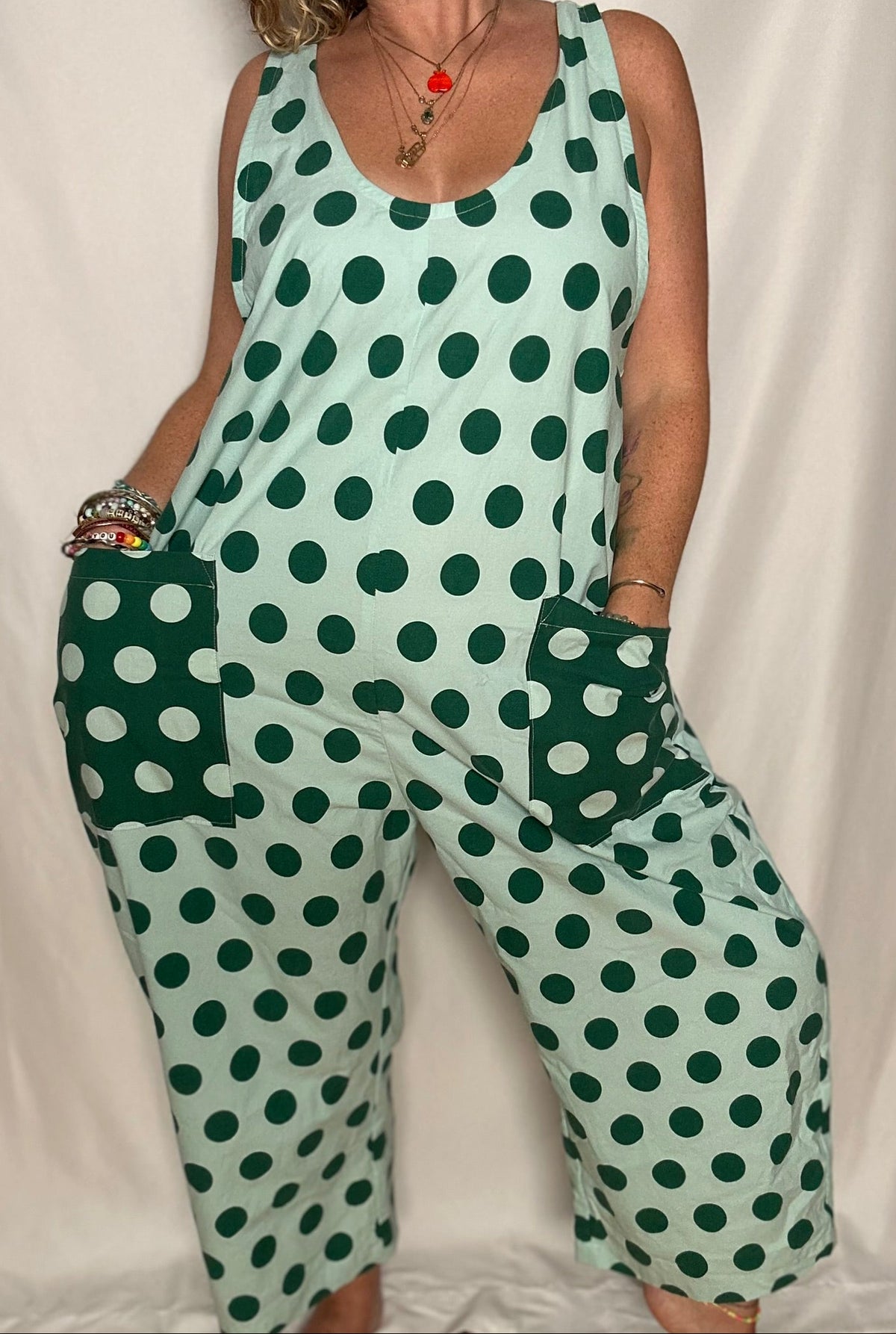 Handmade Upcycled Cotton Romper