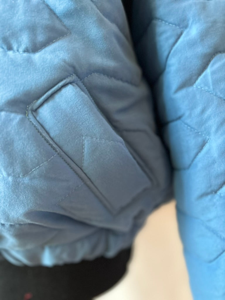 Upcycled Vintage Quilted Bomber Jacket