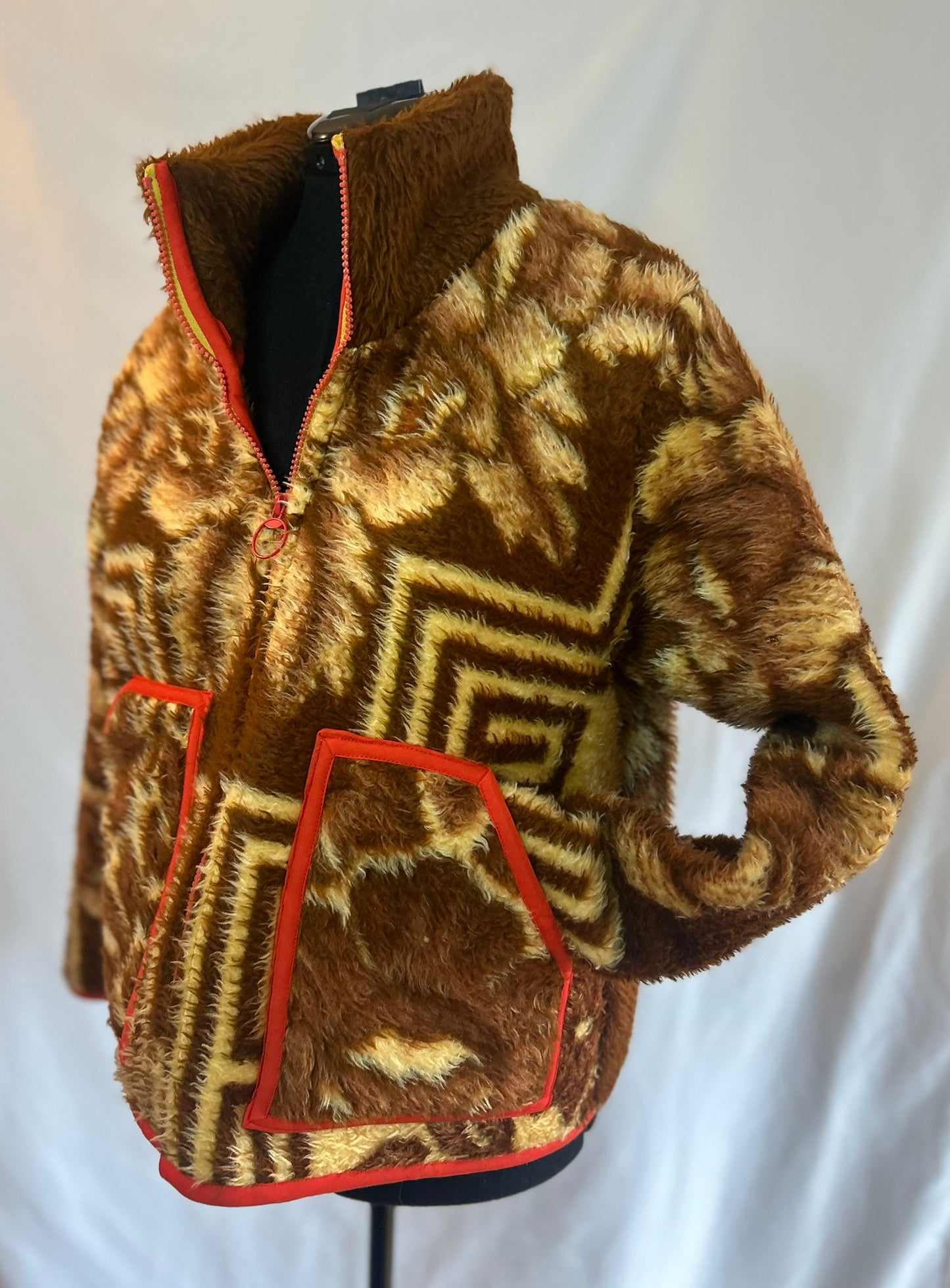 Handmade Upcycled Vintage Blanket Coat