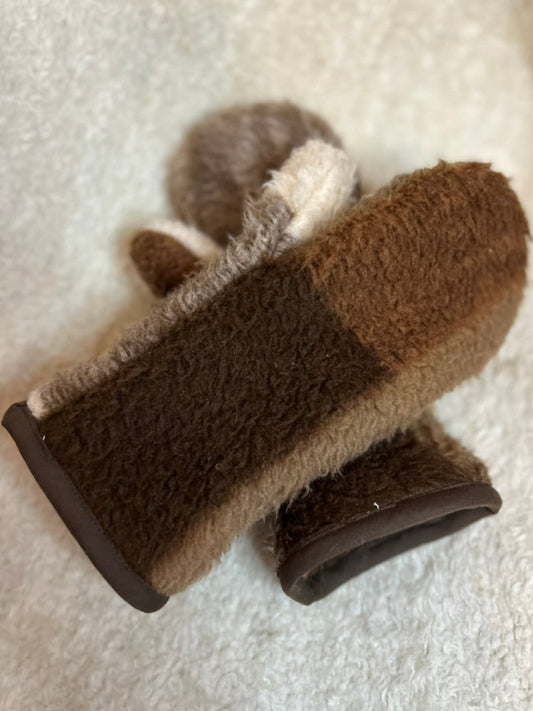 Handmade Upcycled Vintage Blanket Mittens