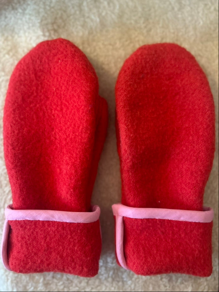 Upcycled Vintage Blanket Mittens