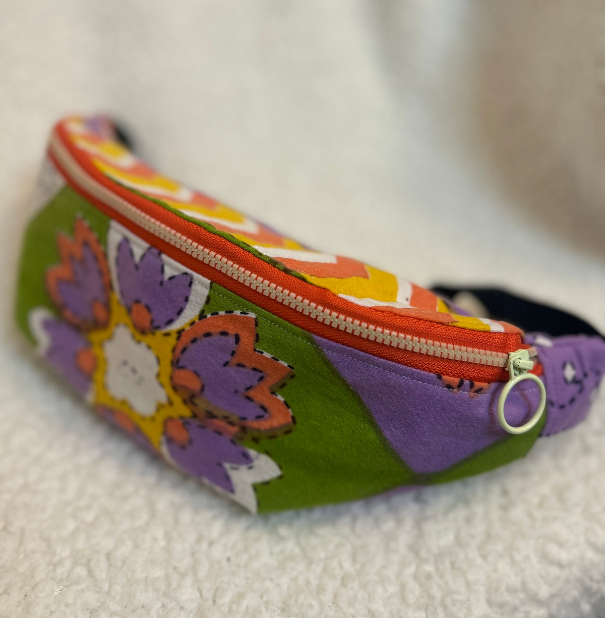 Handmade Upcycled Colourful Fanny Pack