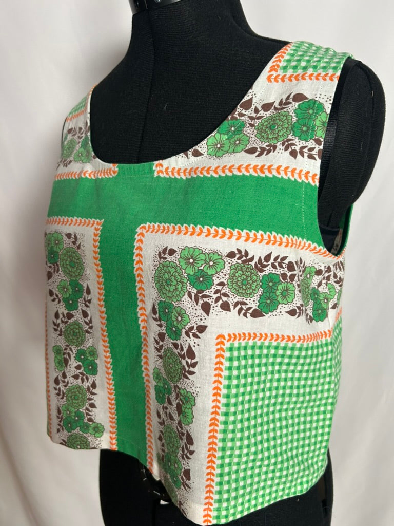Handmade Upycycled Scoop Back Boxy Tank