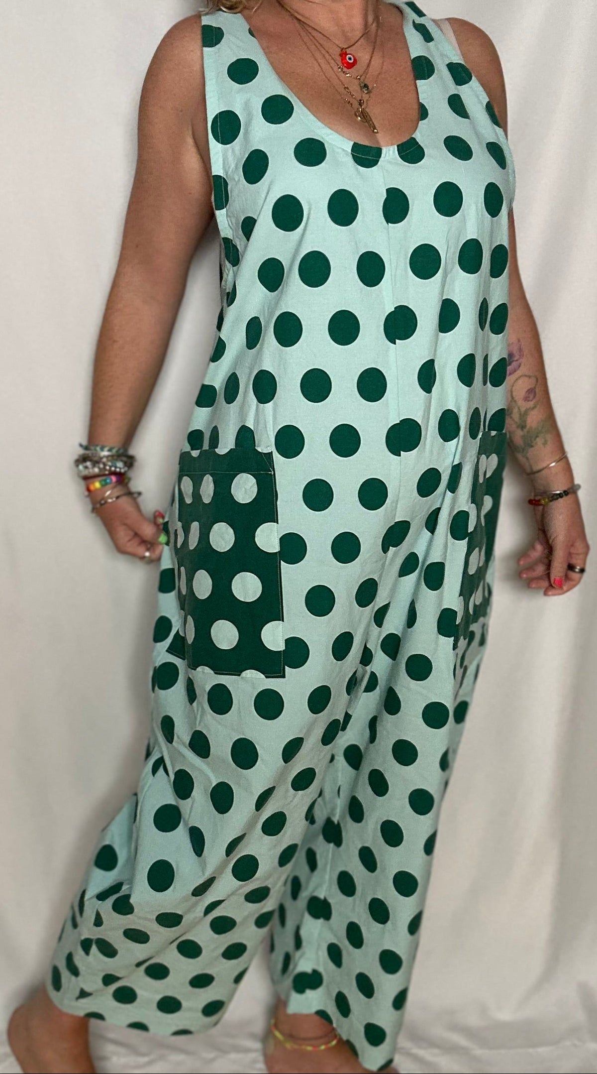 Handmade Upcycled Cotton Romper