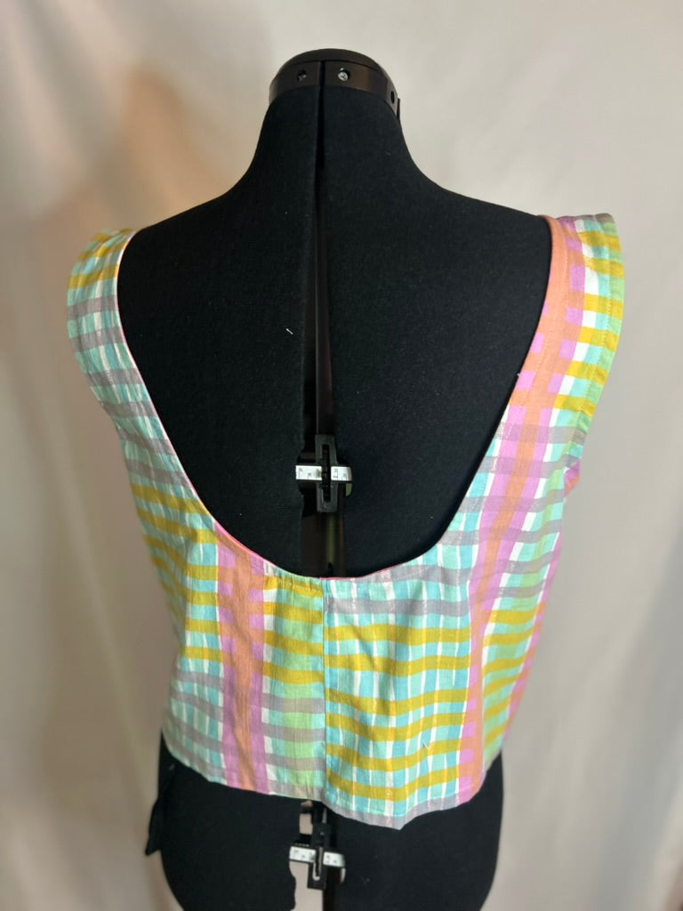 Handmade Upcycled Scoop Back Boxy Tank