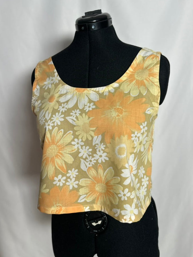 Handmade Upcycled Scoop Back Boxy Tank