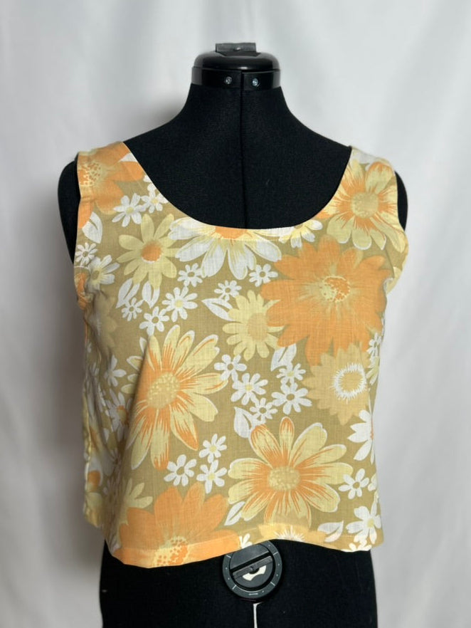 Handmade Upcycled Scoop Back Boxy Tank