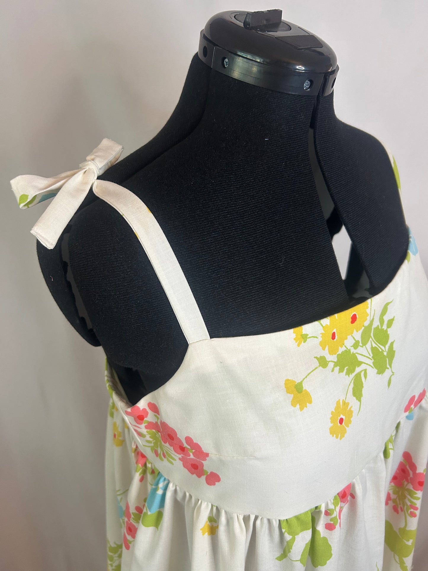 Handmade Upcycled Vntage Sheet Dress