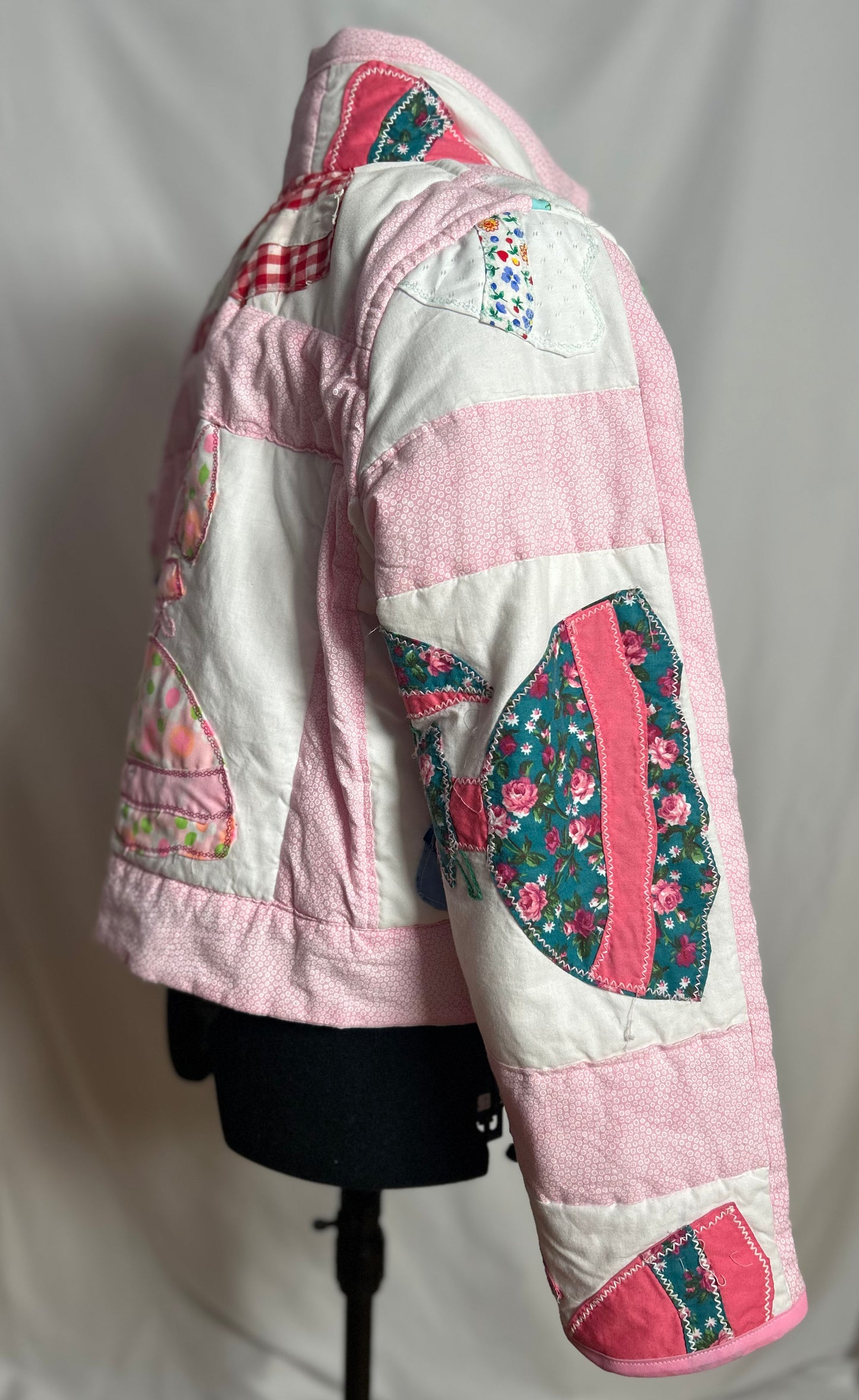 Handmade Upcycled Quilt Shortie Coat