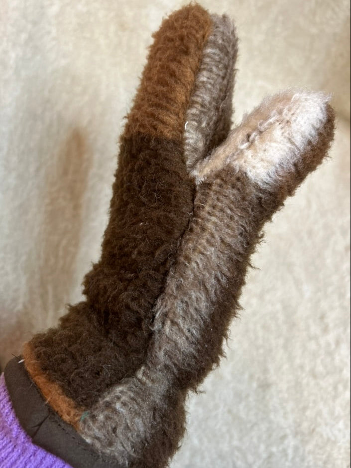 Handmade Upcycled Vintage Blanket Mittens