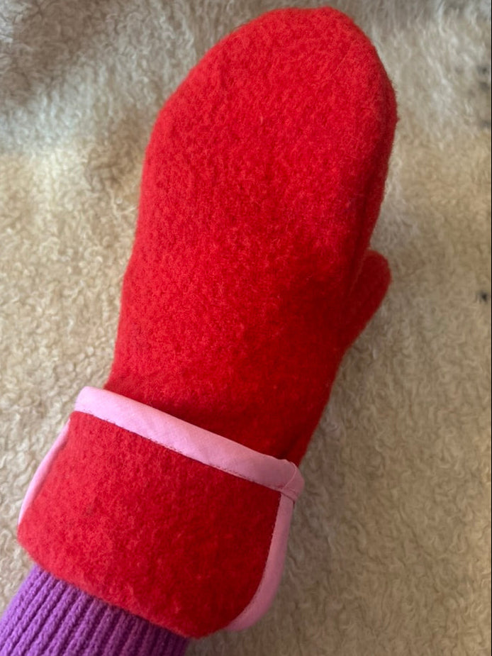 Upcycled Vintage Blanket Mittens