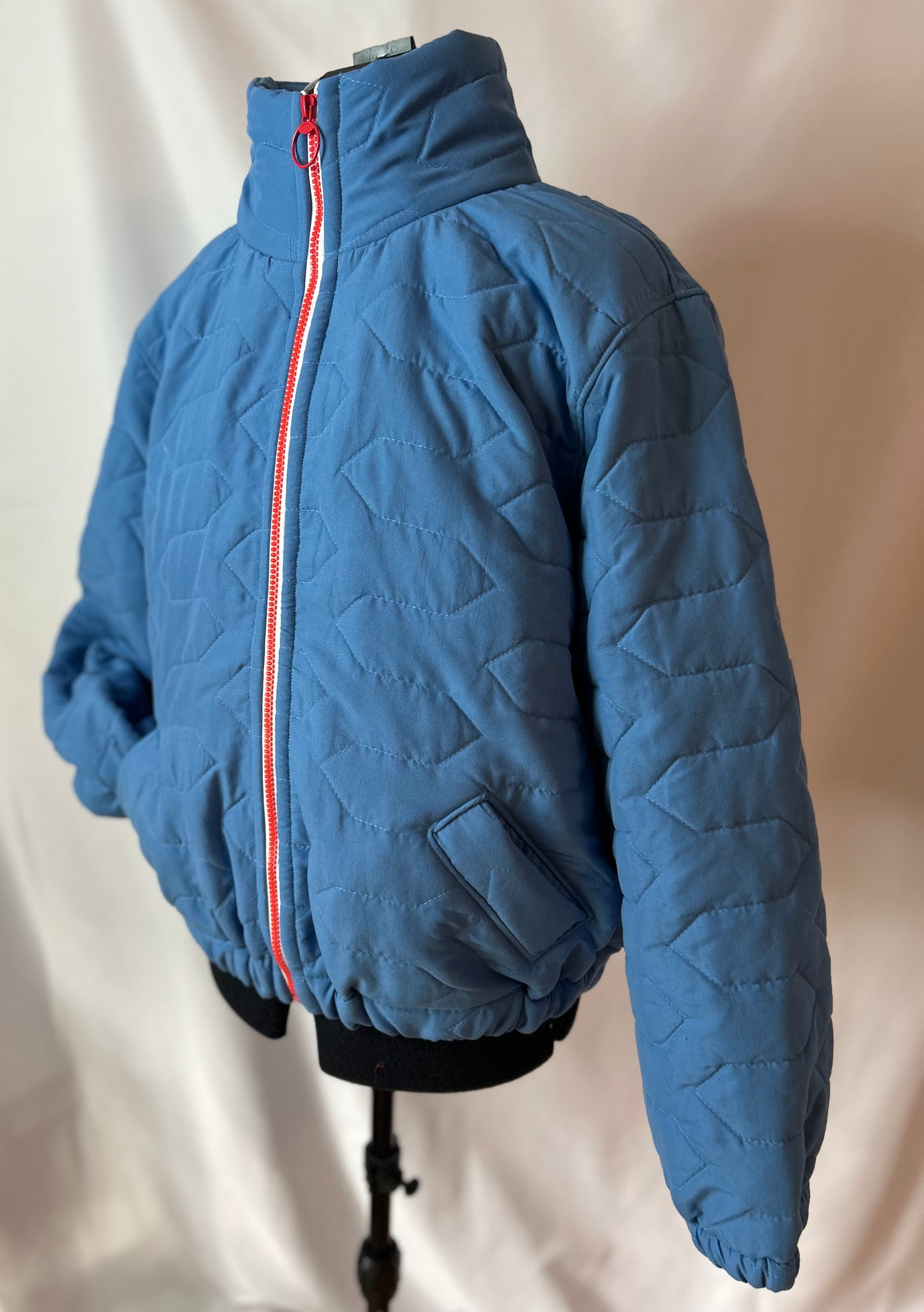 Upcycled Vintage Quilted Bomber Jacket
