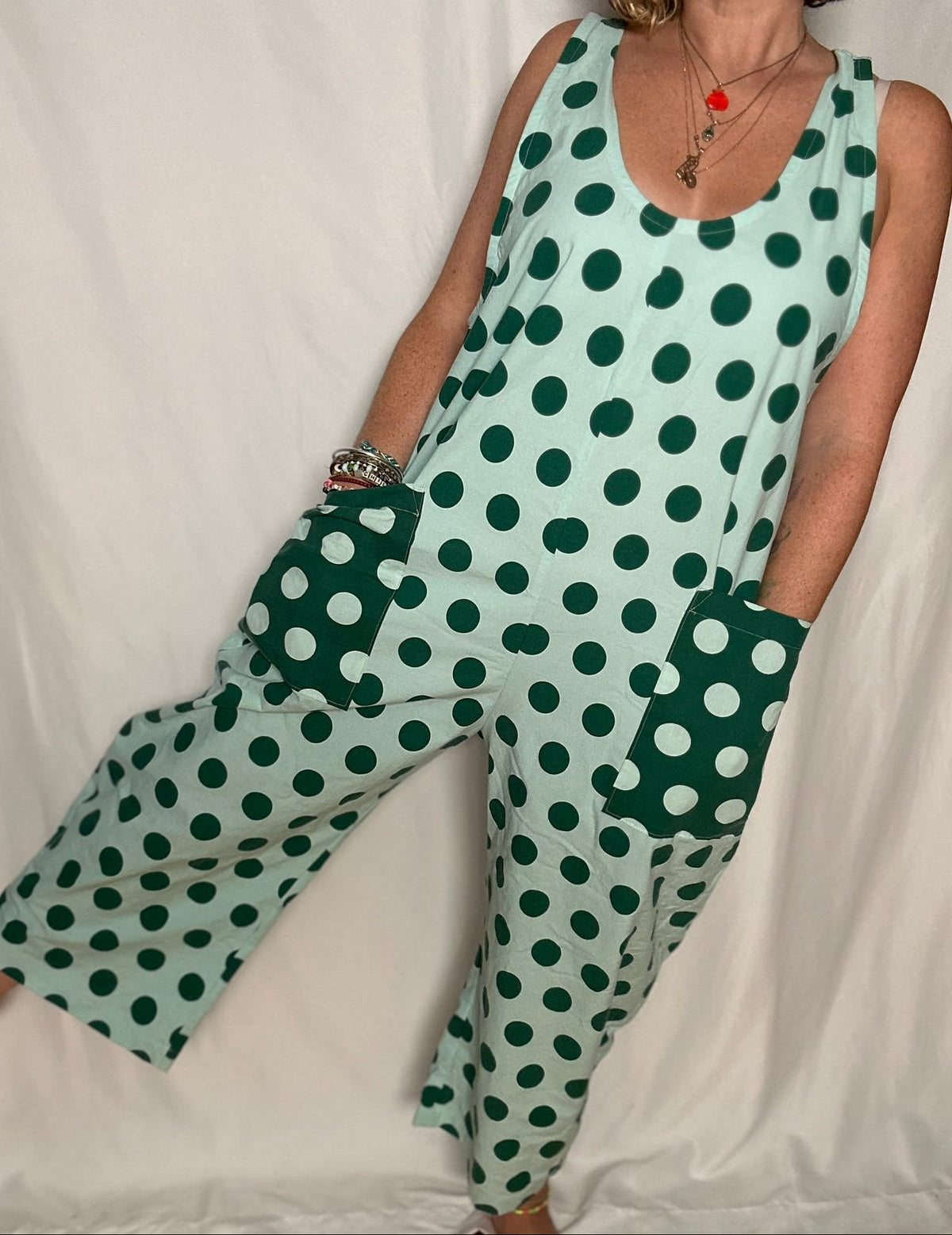 Handmade Upcycled Cotton Romper
