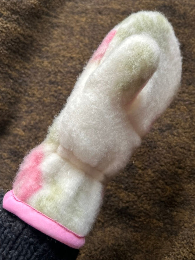 Handmade Upcycled Blanket Mittens