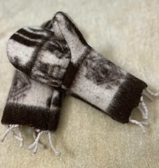 Handmade Upcycled Wool Mittens