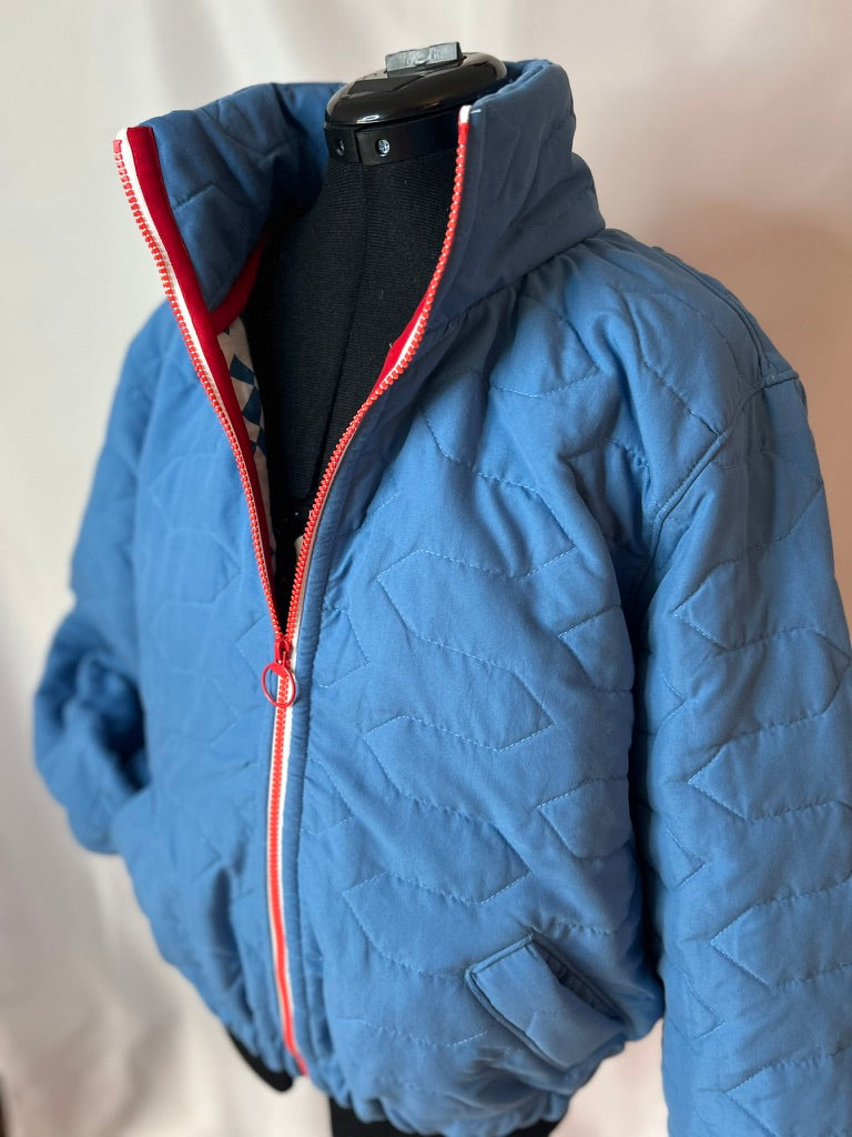 Upcycled Vintage Quilted Bomber Jacket