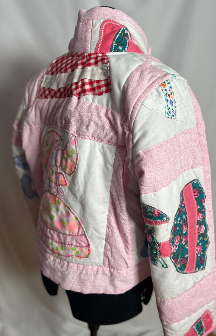 Handmade Upcycled Quilt Shortie Coat