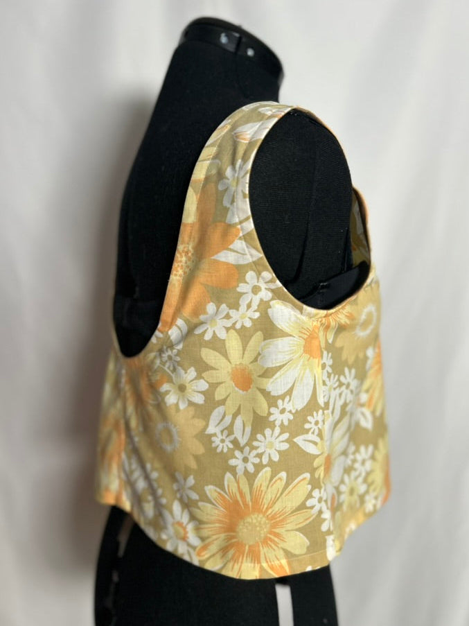 Handmade Upcycled Scoop Back Boxy Tank