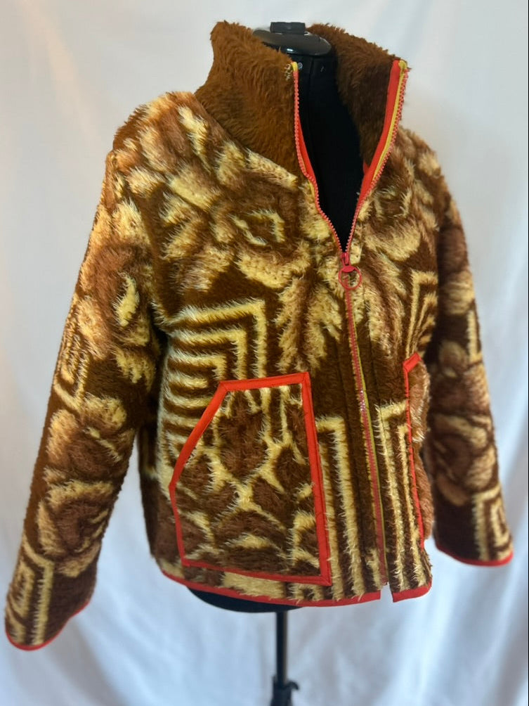 Handmade Upcycled Vintage Blanket Coat
