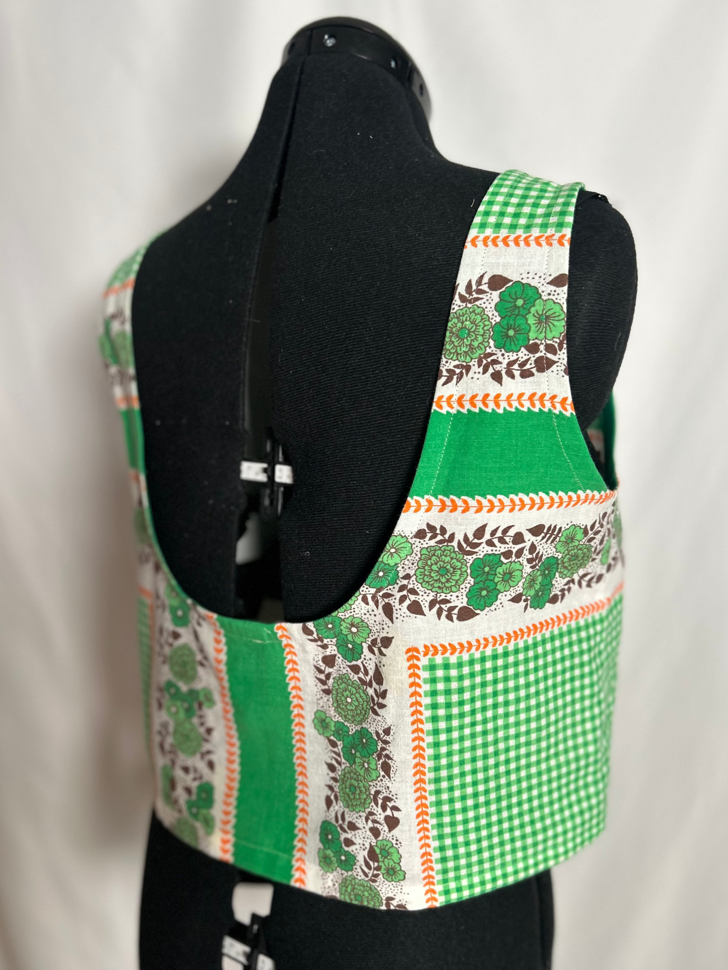 Handmade Upycycled Scoop Back Boxy Tank