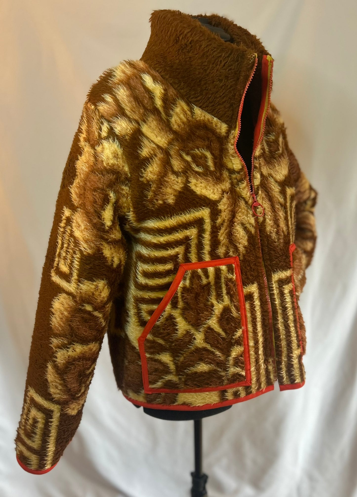 Handmade Upcycled Vintage Blanket Coat