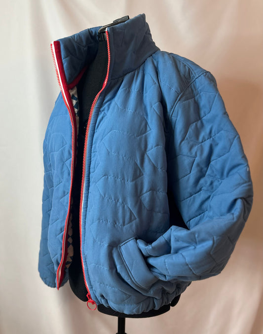 Upcycled Vintage Quilted Bomber Jacket
