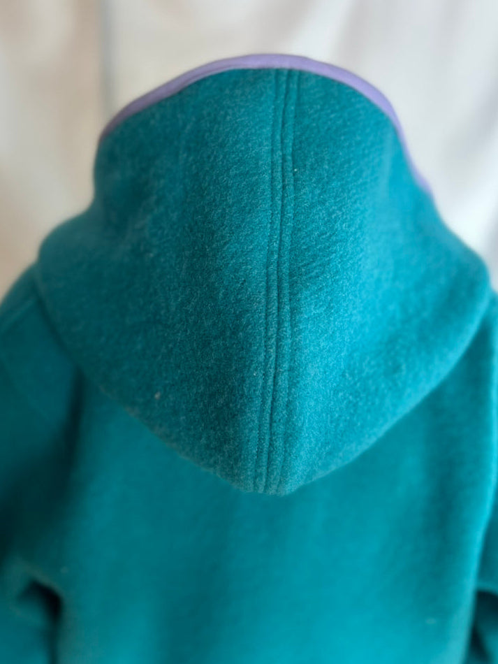 Handmade Upcycled Vintage Wool Blanket Coat with Hood