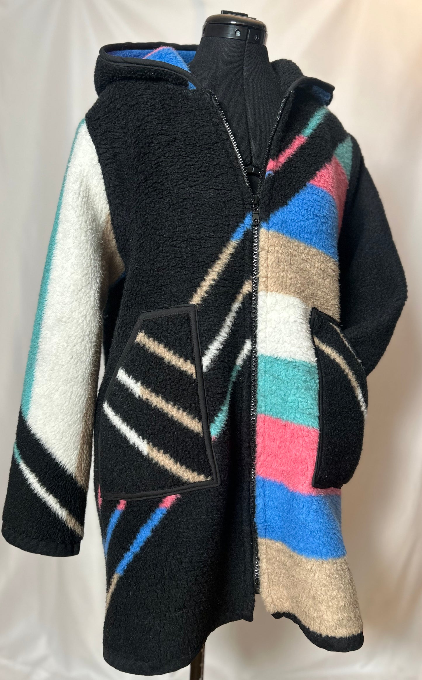 Handmade Upcycled Vintage Blanket Coat