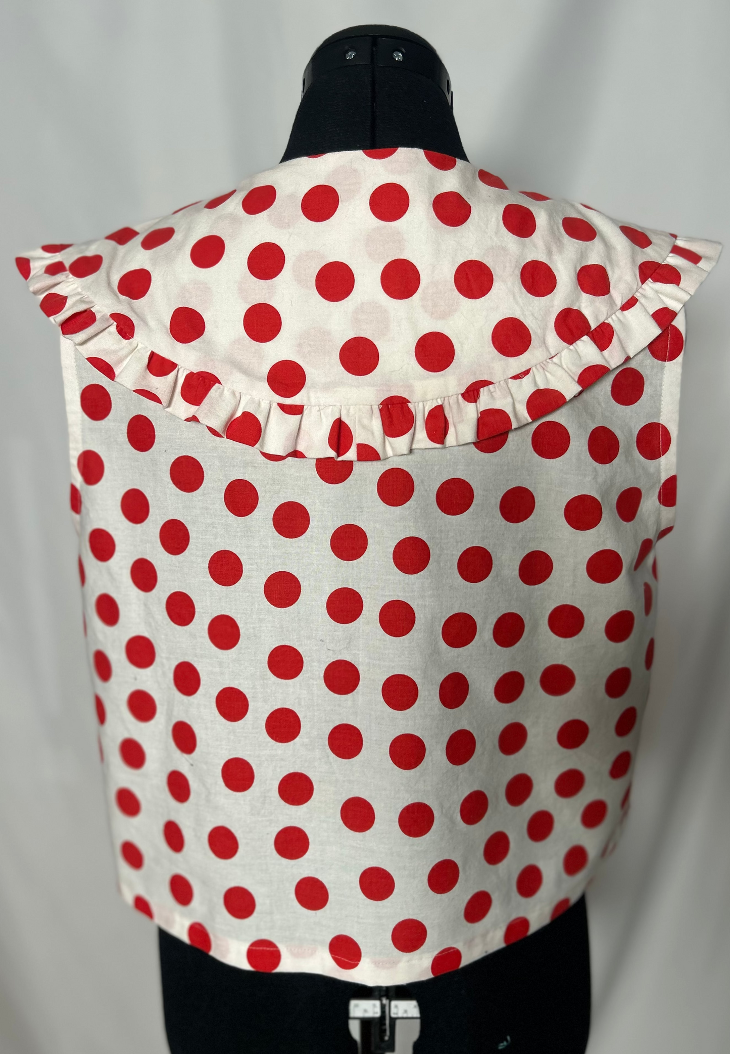 Handmade Upcycled Ruffle Collar Top